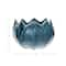 Hello Honey® 7" Blue Reactive Glaze Scalloped Edge Stoneware Planter